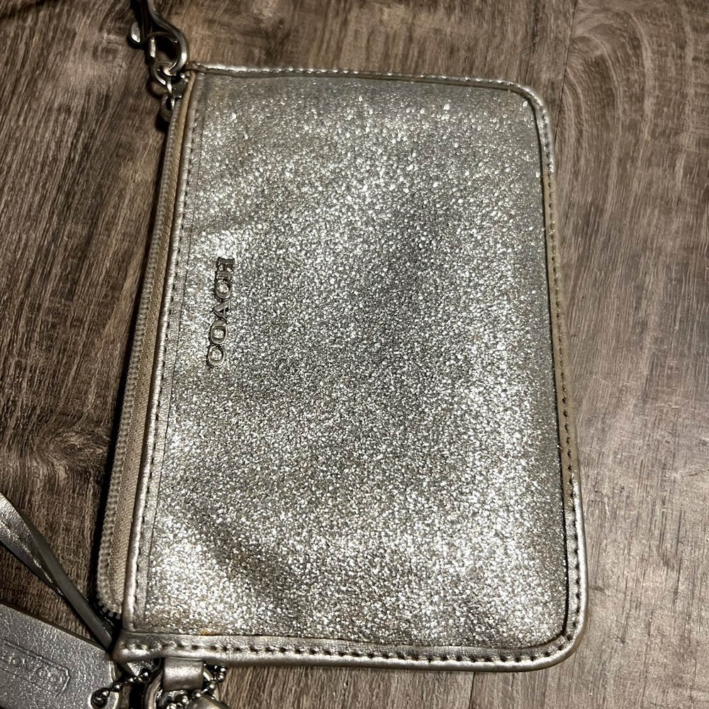 Sparkling Coach Wristlet